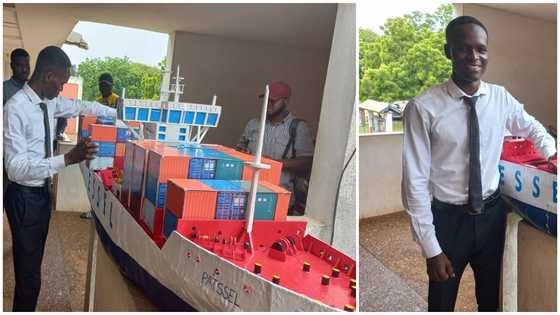 Brilliant GH final year student builds fully functional container vessel as project work