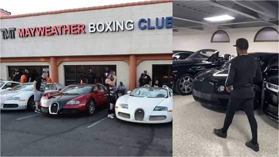 See inside Floyd Mayweather’s incredible and highly expensive car collection worth N10bn (video)