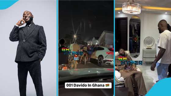 Davido touches down in Ghana, escorted by heavy convoy in viral video