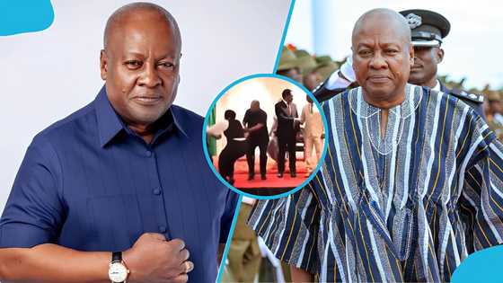Mahama showcases heroism as he saves woman from deadly fall in Zambia, video stirs reactions