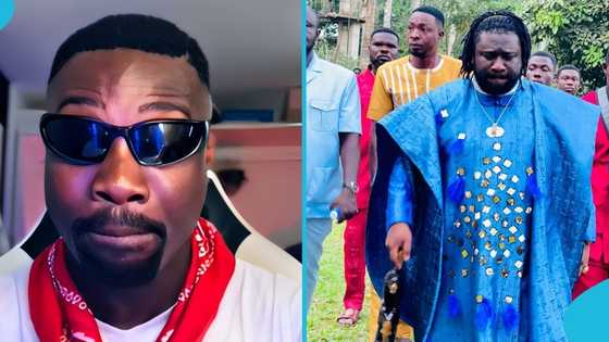 Ghanaian TikTok star Captain Caesar begs Ajagurajah for forgiveness after wife kicks him out