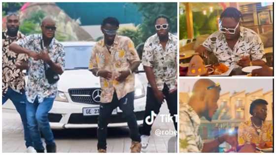 Celebrity lookalike group storms Peduase in GH¢380k Benz