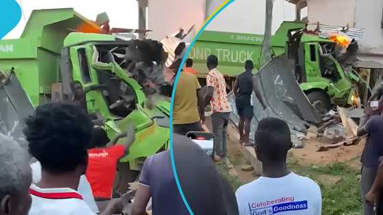 Children among the dead after tipper truck crashes into a salon at Kumawu