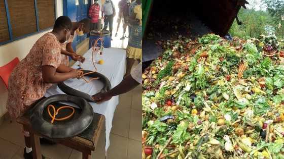 Accra-based West Africa SHS students use school waste to produce gas for cooking