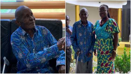 University of Ghana: One of the first matriculants Rev. Prof. Benjamin Worabea Garbah visits the school