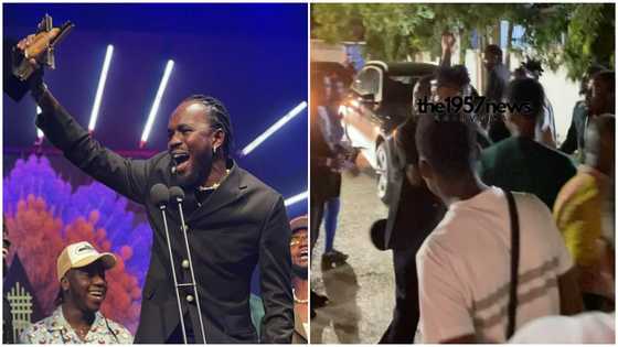 VGMA 2023: Chaos erupts between Black Sherif, his team and camera crew and bloggers at backstage arrival point