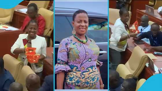 Ada MP Comfort Doyoe receives backlash for sharing chocolate to NDC MPs in parliament