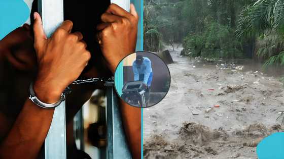 Police arrest 56-year-old man caught pouring a full drum of refuse into a gutter