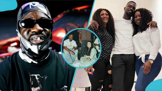 Sarkodie steps out in town with his elder sister Hannah Foh Amoaning, their close bond awes many