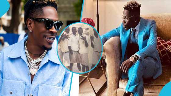 Rare photo of Shatta Wale in high school drops, Ghanaians admire him