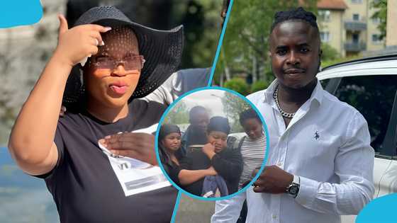 Adwenpahene's wife makes first public appearance after husband's demise, Ghanaians react