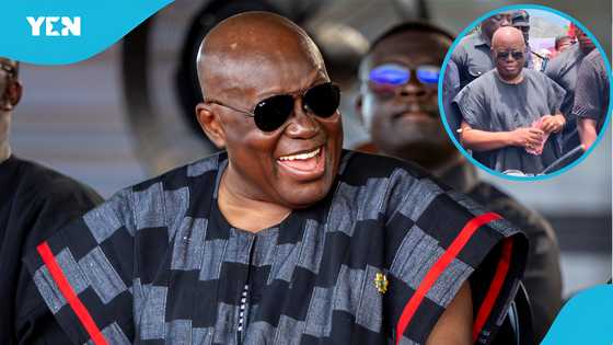 Ernest Kumi: Akufo-Addo Gets Loud Reception in Akwatia, Sprays Cash at One Week