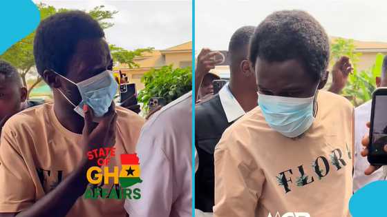 Ghanaians heckle fuming Ebo Noah at Adentan Circuit Court: "Bie y3n"