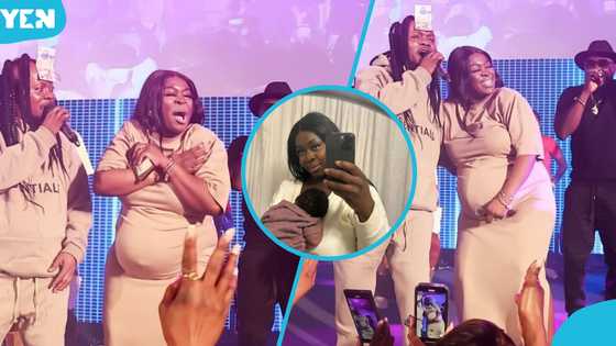 Last moment: Pregnant fan danced with Daddy Lumba on stage, gave birth the next day, and named baby after him