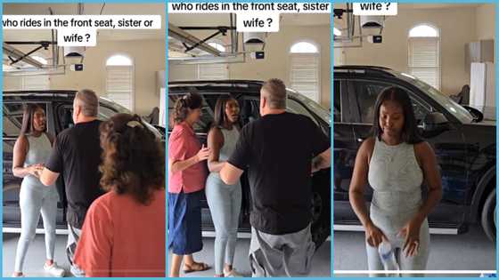 Ghanaian lady fumes at husband for letting his sister take the front seat: "I am not going anymore"