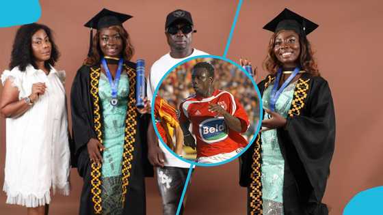 Proud Dad: Ex-Ghana international’s first daughter graduates from UG