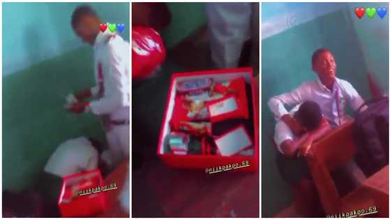 SHS boy surprises girlfriend with Val's Day gift & money shower, mates scream in viral video