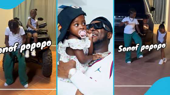 Medikal's daughter Island displays funny dance moves as she jams to her dad's song with Biskit, video