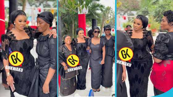 Serwaa Amihere takes over Daddy Lumba's one-week observance with her heavy makeup and glittering outfit