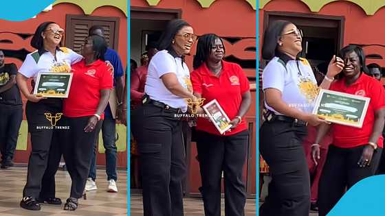 Nana Ama McBrown reunites with her old female school teacher at 2025 Ashanti Festival