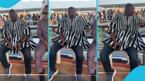 Dr Bawumia ditches his convoy of luxurious cars & security as he travels on a ferry during Thank You tour