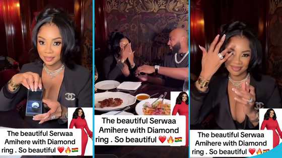 Serwaa Amihere sparks engagement rumours as she flaunts diamond ring from jeweller, video