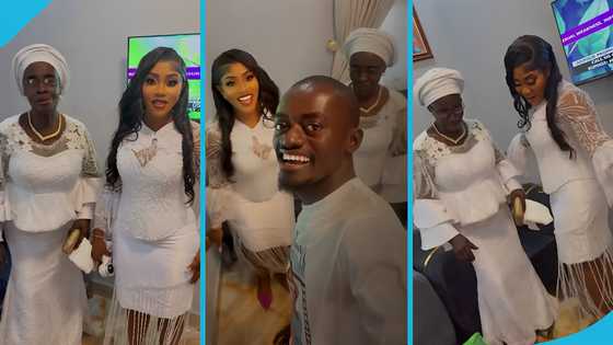 Lil Win's 80-year old mum and wife dance energetically to Daddy Lumba's song, video melts hearts