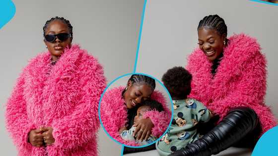 Asantewaa unveils her son's face for the first time on her 31st birthday, photos melt hearts