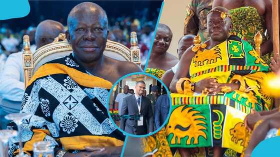 Otumfuo’s son Oheneba Nana Kwaku Duah makes rare public appearance, praises father at mining summit