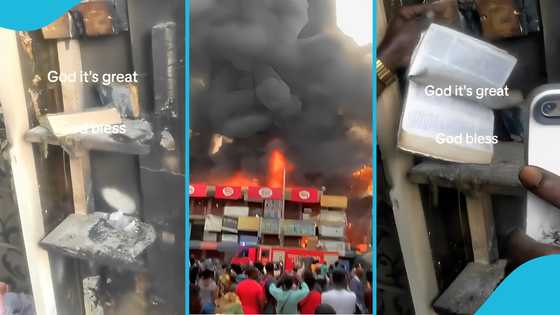 Adum Market fire: Bible remains undamaged as everything in a shop burns down