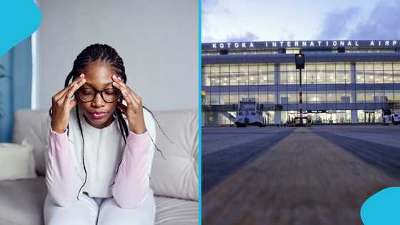 Ghanaian woman who relocated abroad for greener pastures returns unannounced: "I was stressed"