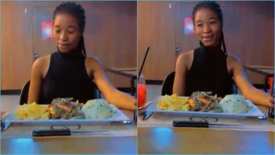 Old video of Kuami Eugene and Mary eating at a restaurant causes stir: "Look at this meal"