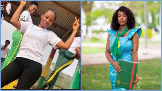 Ghanaian lady who was repeated twice in SHS becomes a midwife, celebrates in emotional video