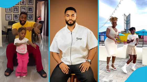 Chike Daniels and daughter fall in love with Wendy Shay's Too Late challenge