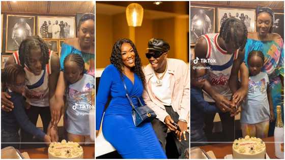 Stonebwoy celebrates 5th Dimension album with wife & kids in video