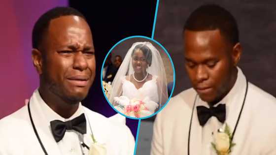Groom burst into tears as pretty bride walks down the aisle, video speaks reactions