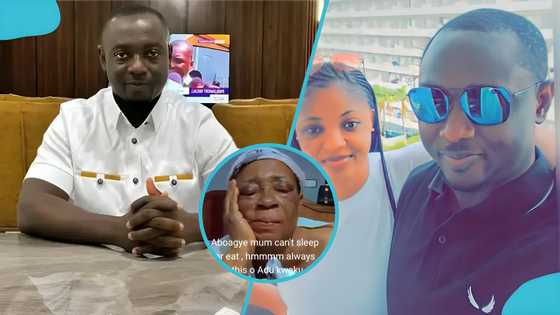 Samuel Aboagye's mother breaks down in tears amid DNA test scandal, video breaks hearts
