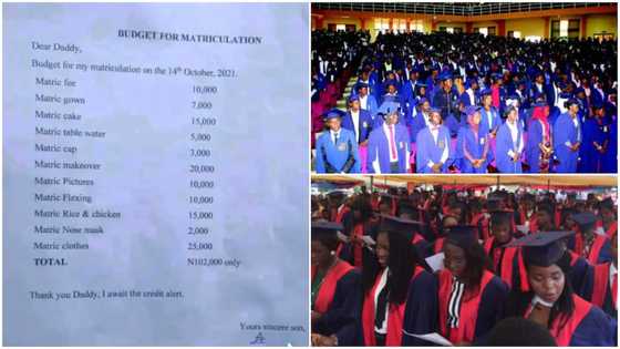 Son tells dad he'll need Ghc1.5k for matriculation, says flexing is Ghc150; list amazes many