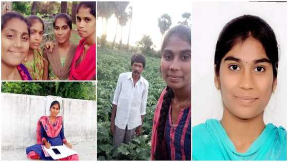 Young lady celebrated after becoming 1st person to graduate in entire village