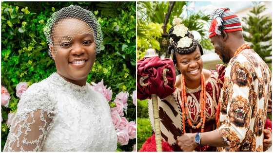 Nigerian woman marries childhood toaster after 7 years of being a widow (photo)