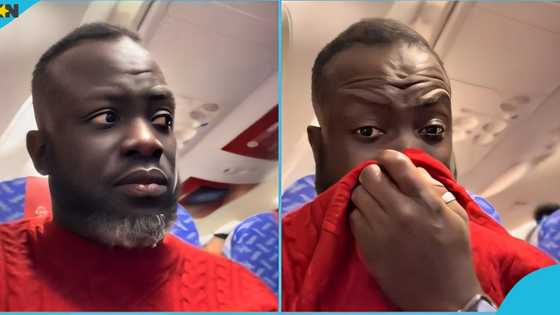 Ghanaian man confronts passenger next to him for farting in a plane, video sparks debate