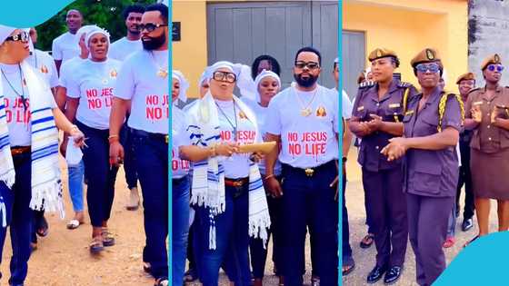 Nana Agradaa makes emotional return to Nsawam prison to visit inmates, donates cash