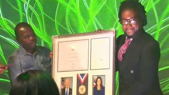 Sonnie Badu receives presidential lifetime achievement award from US's Joe Biden
