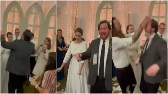 Oyibo wedding guests make money rain on couple; dance to P Square's hit song in video