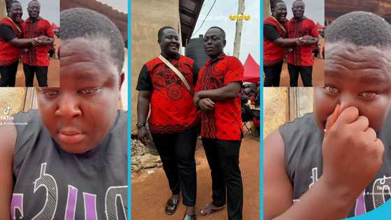 Oheneba Jude's eyes turn red as he cries over Osanju's death, video sparks emotions