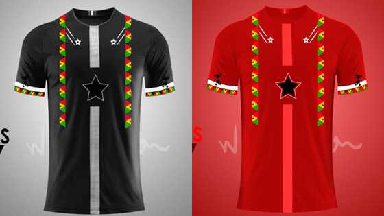 Ghanaian designer creates beautiful Black Stars jerseys ahead of AFCON & World Cup