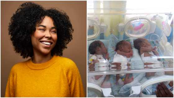Beautiful 5: Ghanaian woman gives birth to quintuplets, appeals for help in video; peeps react