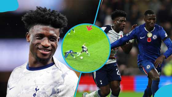 Mohammed Kudus mesmerises Moises Caicedo with insane body strength
