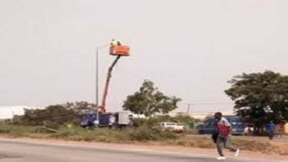 Lights up: dark motorway finally gets streetlights fixed