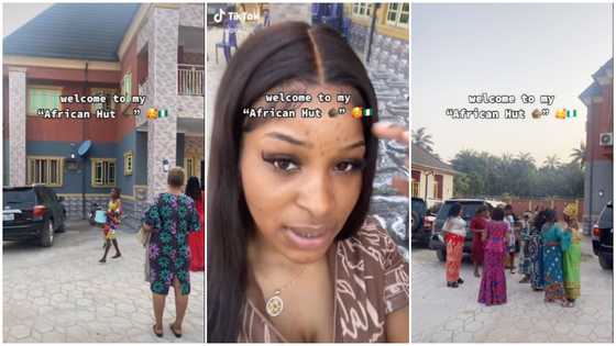 TikToker flaunts the huge mansion that her abroad-based parents built in Africa